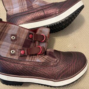 UGG Marais Plaid Wool Lined Boots